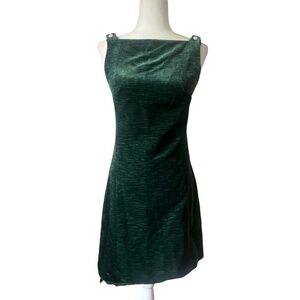 Vintage 1960's Emerald Green Shift Dress